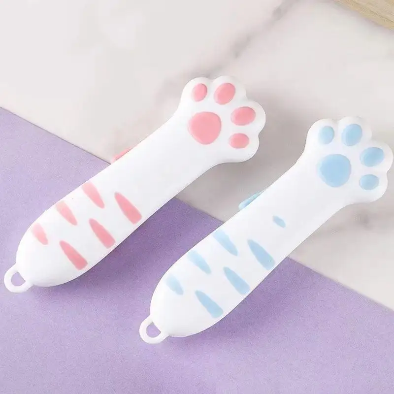 Retractable Box Cutter Telescopic Package Opener Portable Cat Paw Envelope Slitter Cute Tool For Opening Packages Cartons