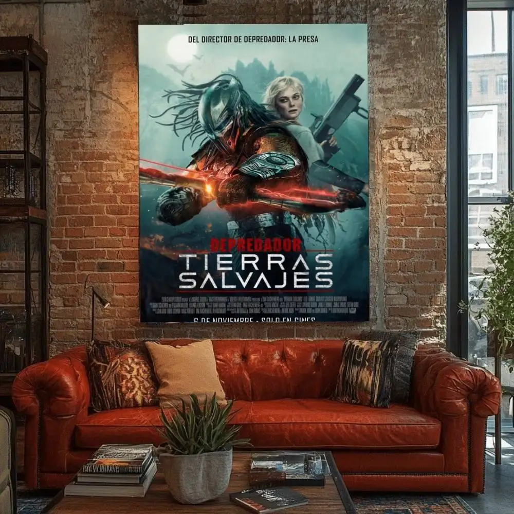 ملصق فيلم Predator Badlands ملصق فني ذاتي اللصق مقاوم للماء ملصق ورق مقهى بار ديكور جدران الغرفة