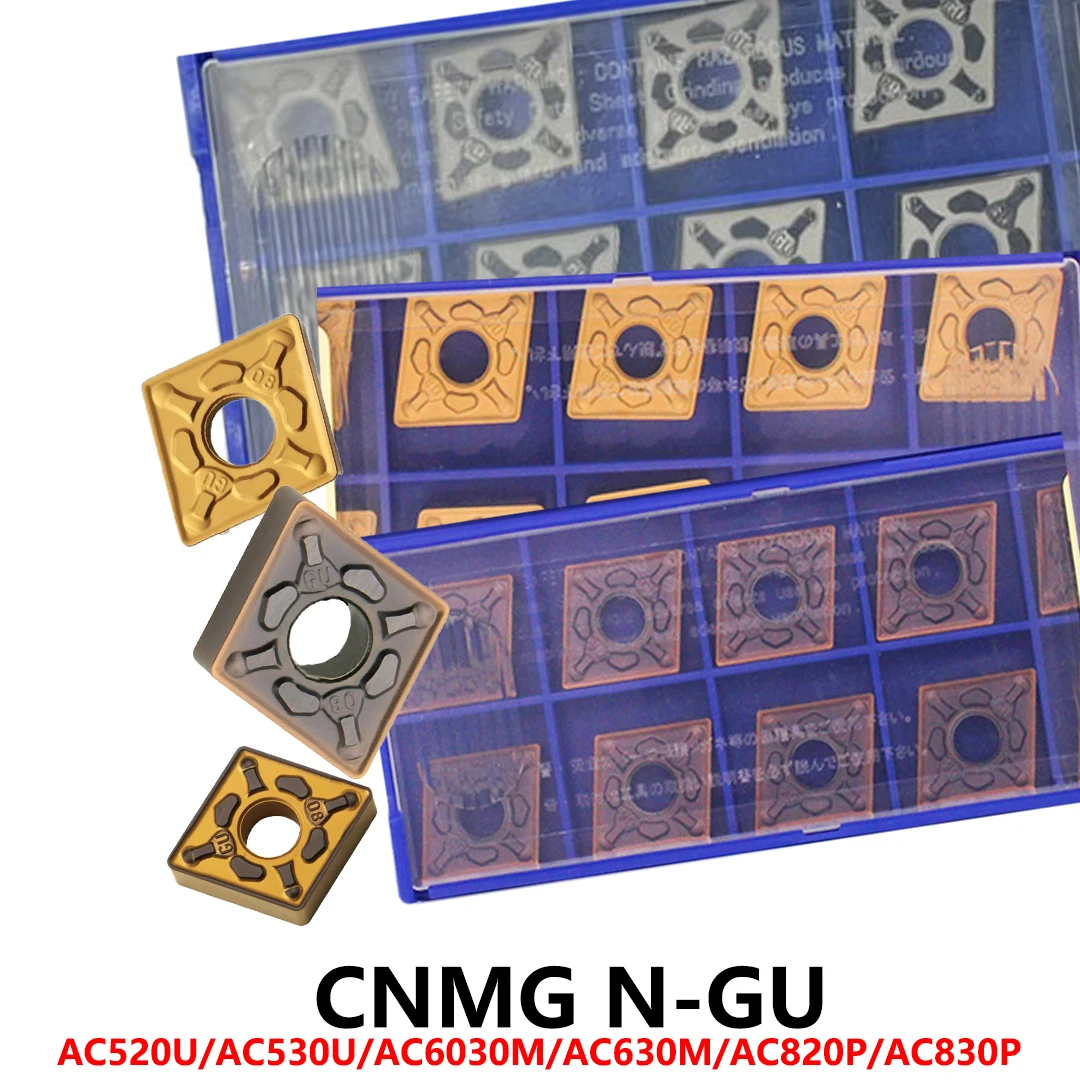 inserts-en-carbure-cnc-cnmg120404n-gu-cnmg120404-cnmg120408-cnmg120412-cnmg160616-cnmg160608-n-su-ac530u-ac820p-outils-originaux