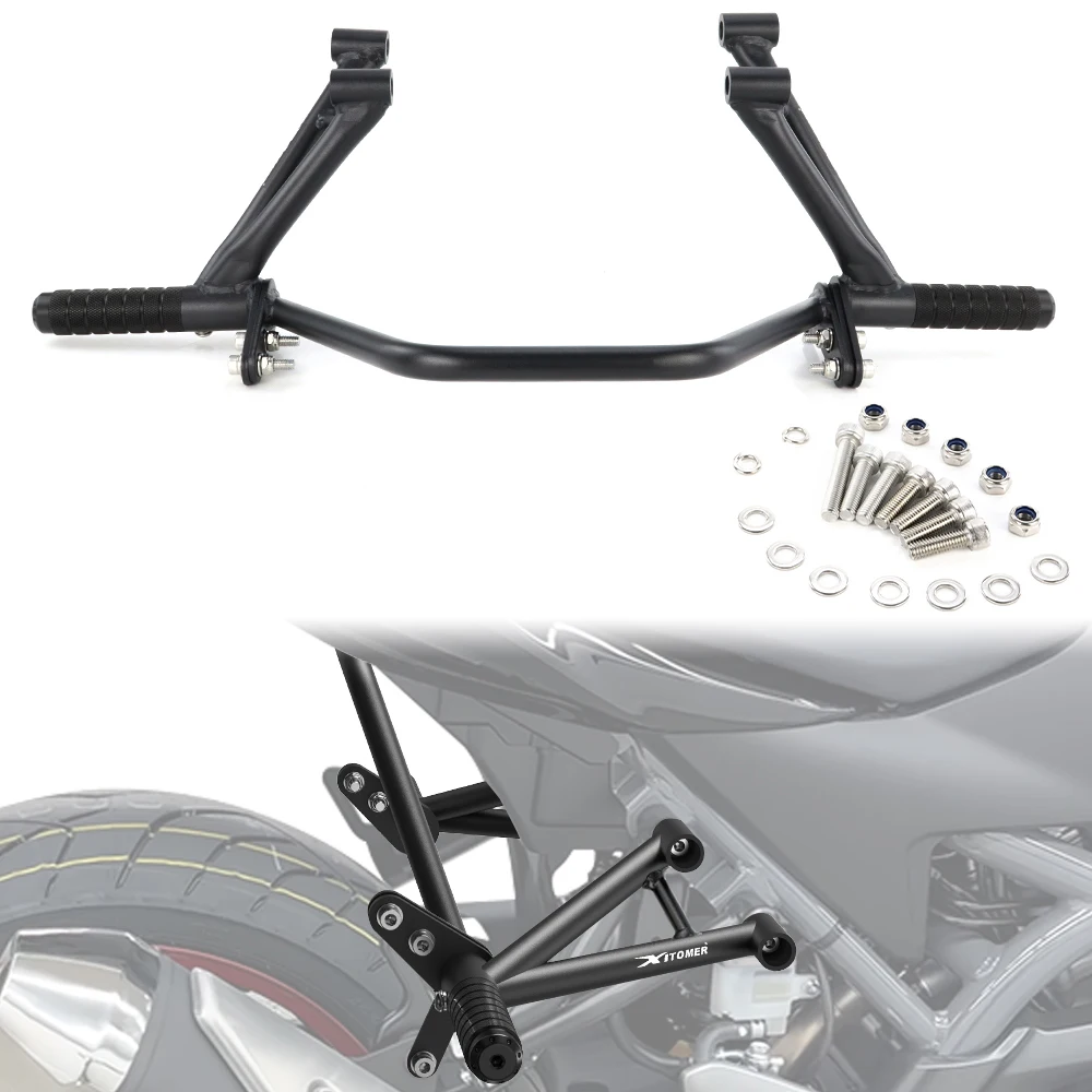 

Motorcycle Rear Footrest Subcage Fit For Suzuki SV650 2017-2025 Passenger Peg Guard Support Stunt Step Plate Stunt Protection