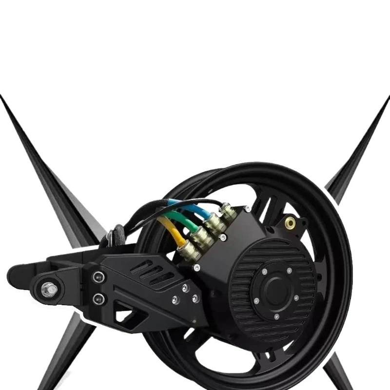 Power wheel motor 12 inch 3000W/5000w side hanging motor straight up flat fork