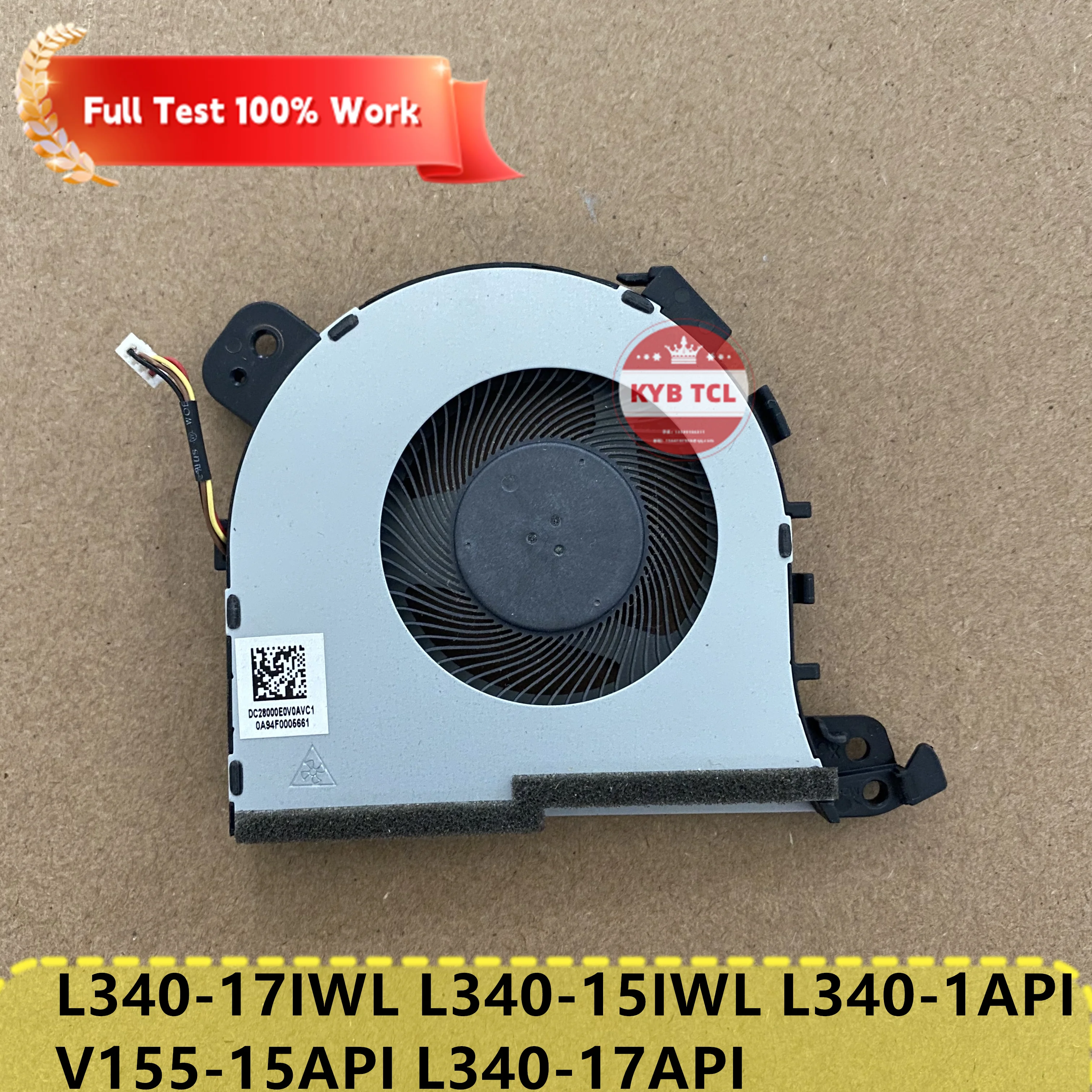 Genuine Laptop CPU Cooling Fan DC28000E0F0 For Lenovo Ideapad L340-17IWL L340-15IWL L340-1API V155-15API L340-17API DC28000E0V0