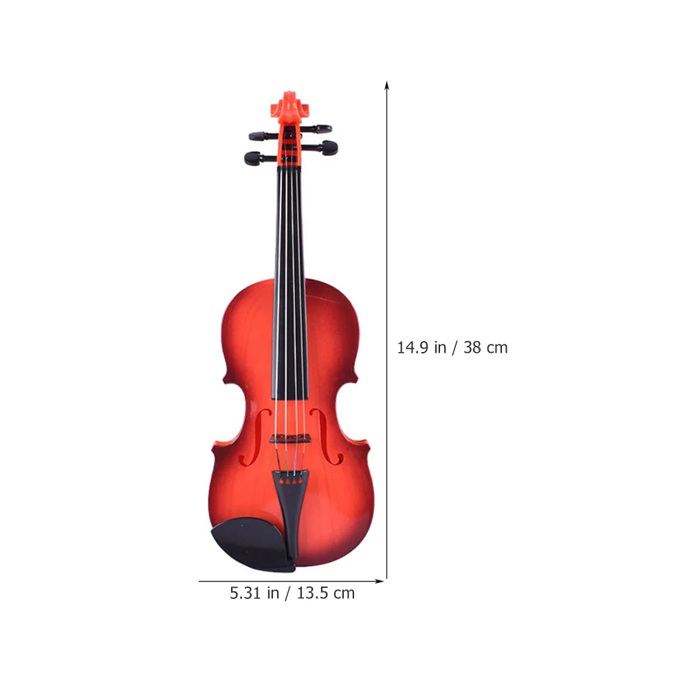 Crianças instrumento musical brinquedo crianças simulado violino ornamento de plástico iluminação