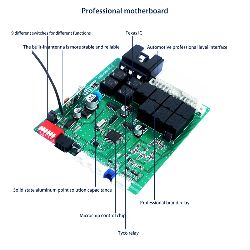 Kit de Control móvil para coche, arranque remoto con un clic, modificar, inmovilizador de uso General