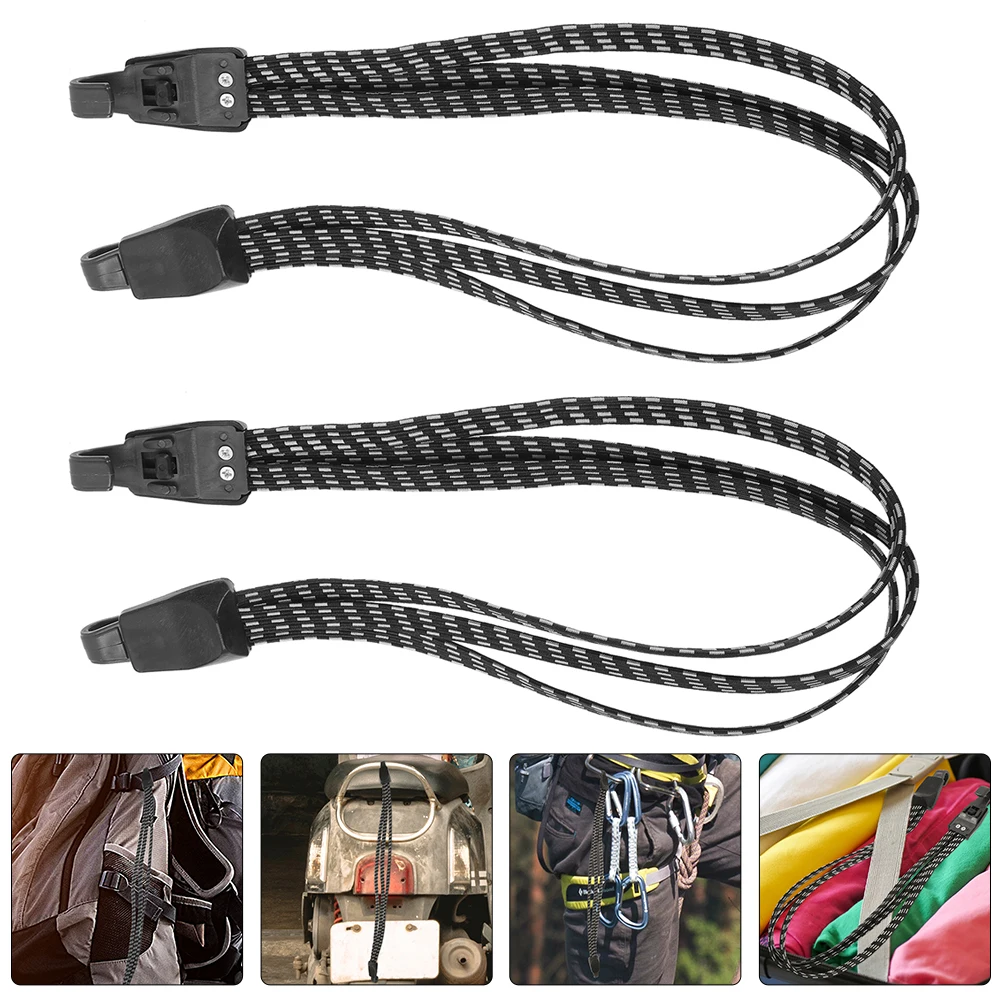 

2pcs Luggage Strap Camping Luggage Bind Straps Fixing Belt Durable Load-Bearing Outdoor Storage Baggage Cargo Strap