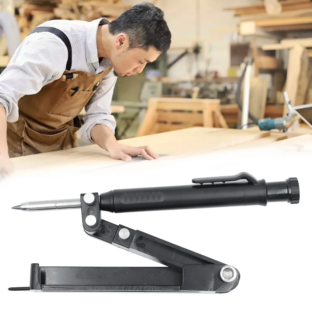 Scribing Tool Adjustable Multi-function Metal Profile Scribing Ruler Contour Gauge Scribe Compass Tool DIY Woodworking