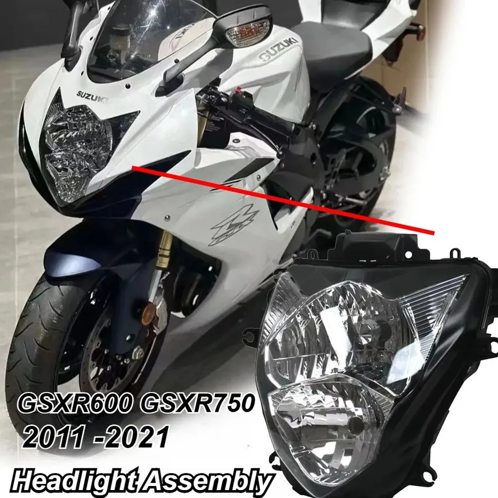 

Motorcycle Headlight Assembly GSXR600 750 Headlight Assembly Case Head Lamp Housing fit for Suzuki GSX-R GSXR 600/750 2011-2021