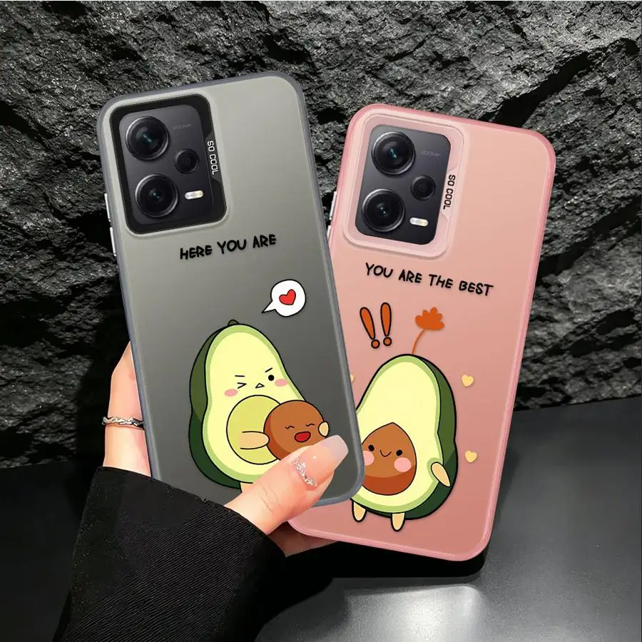 Coque pour Xiaomi Poco C51 X3 Pro F3 GT C50 X5 X3 NFC F4, coque arrière pour téléphone, dessin animé avocat