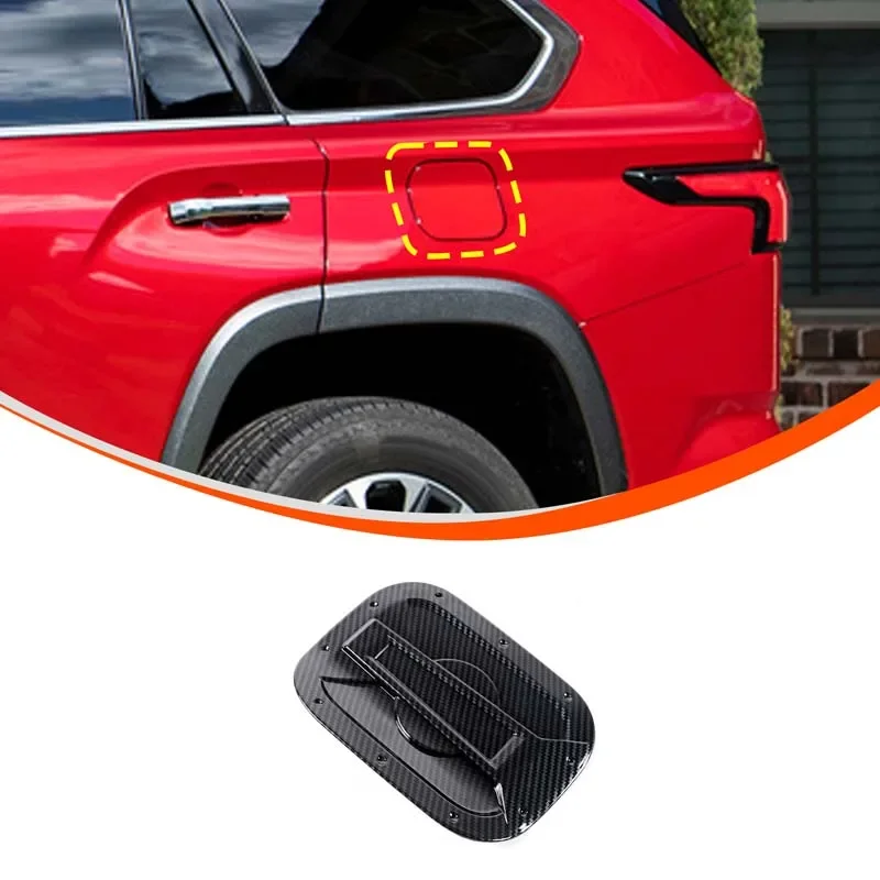 

For Toyota Sequoia 2023 2024 ABS Carbon Fiber Car Fuel Tank Decorative Cover Car Accessories