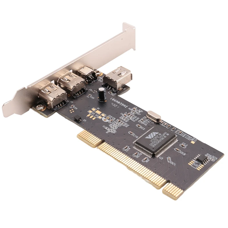 3 Port IEEE 1394 Firewire Card PCI Firewire Adapter IEEE 1394 PCI Controller Card For Desktop PC