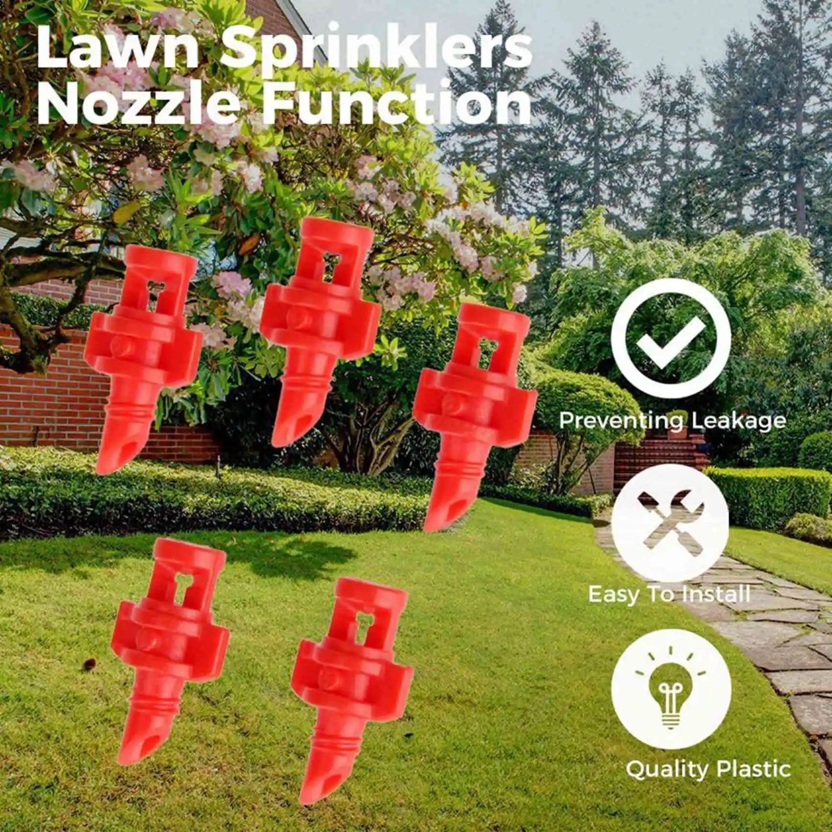 

2026-WISH 2000 шт. форсунок для распыления воды на 360 градусов, ороситель для садовых ирригационных систем, автоматический капельный распылитель