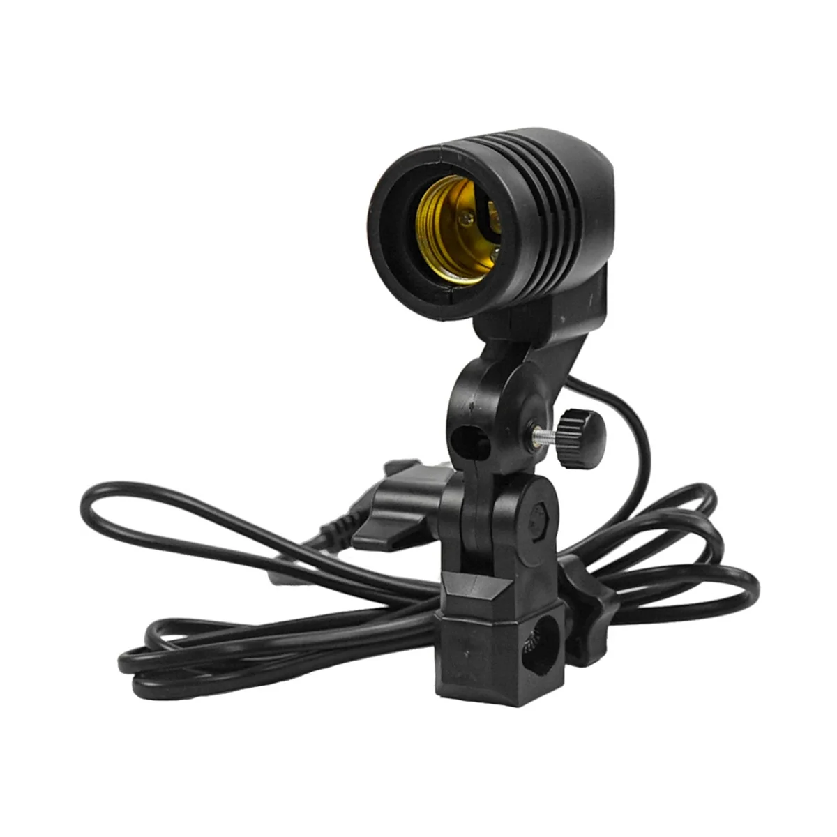 Light Lamp Photo Studio E27 AC Socket Photography 1.8M Cable Cord Bulb Stand with Umbrella Holder Bulb Mount US Plug