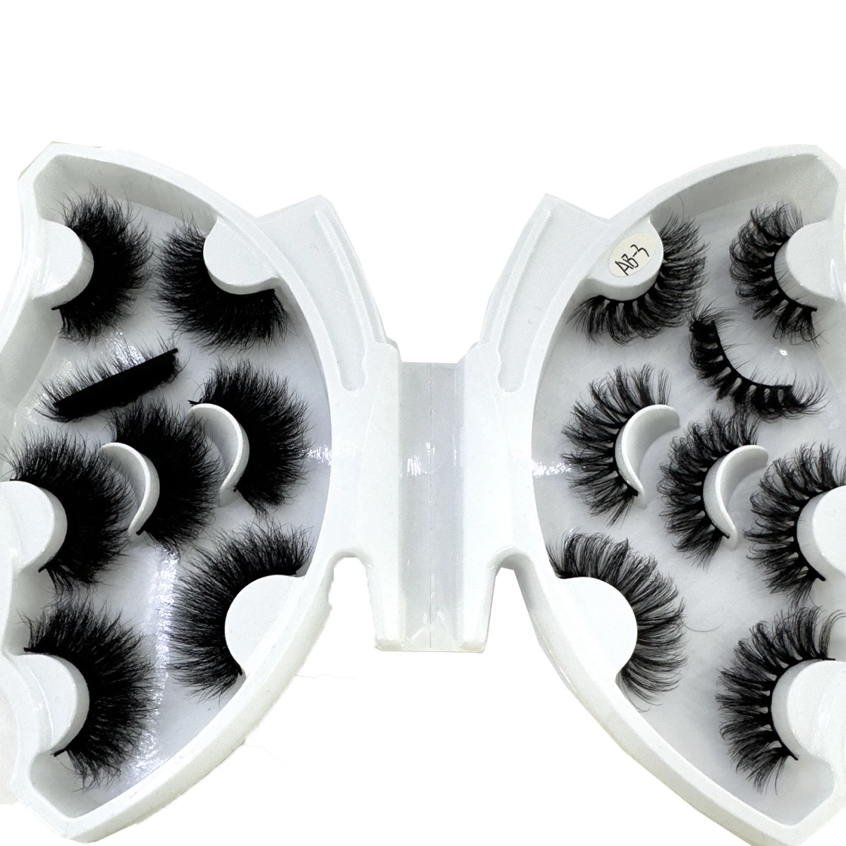 8 pairs of 3D artificial mink natural eyelashes handmade fluffy dramatic wise eyelashes long makeup eyelashes