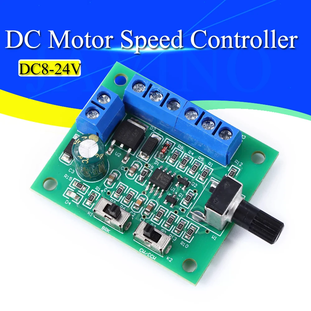 DC8-24V bezszczotkowy regulator prędkości silnika prądu stałego sterownik PWM płyta sterowania prędkością regulator pinpoint sterowanie do przodu i do tyłu 18KHz