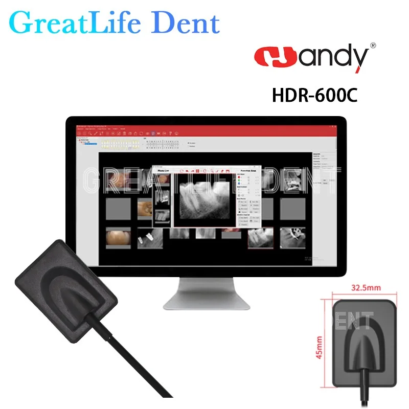 GreatLife Dent Original APS CMOS IP68 Waterproof Digital Dental X Ray Sensor Dental Runyes TWAIN Driver Rvg X-Ray Sensor Image