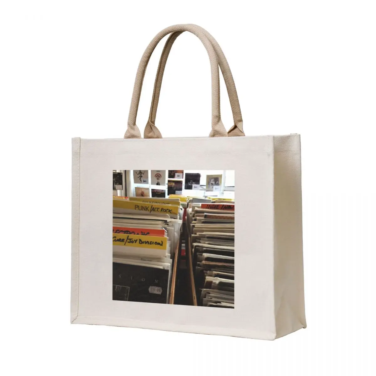 

Record Store Photo Tote Bag sac pour femme bags woman 2025 Women bags Canvas bag for women