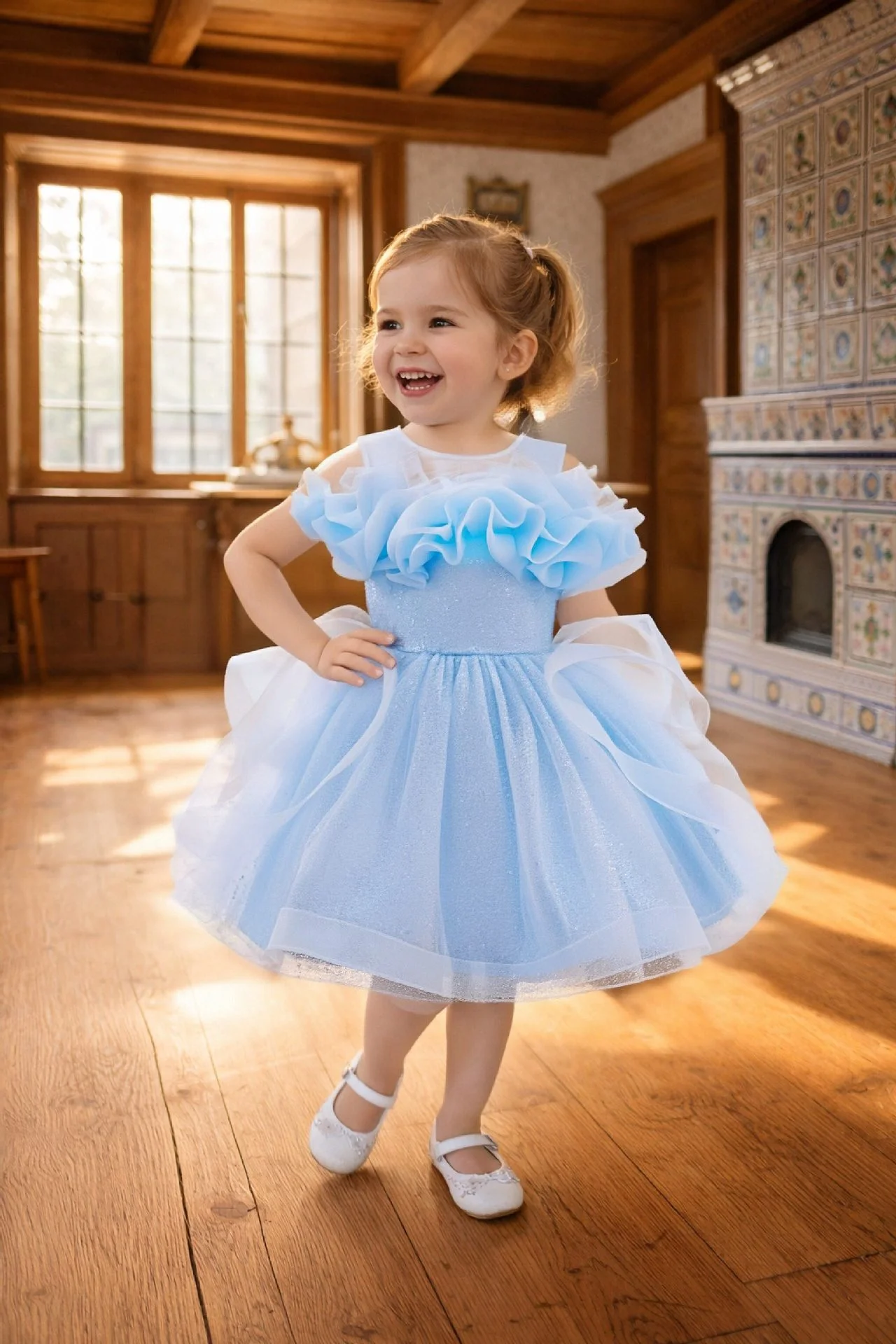 فستان زهور للأطفال الصغار، فست - مراجعة Toddler Girl Tulle Party Dress وسعره