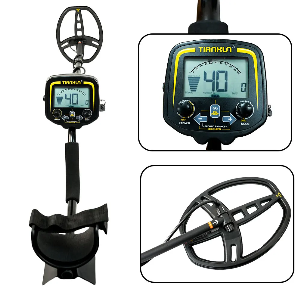 Professional TX-850 Metal Detector High Performance Underground Gold Treasure Hunter LCD Screen Display Super Stable Modes