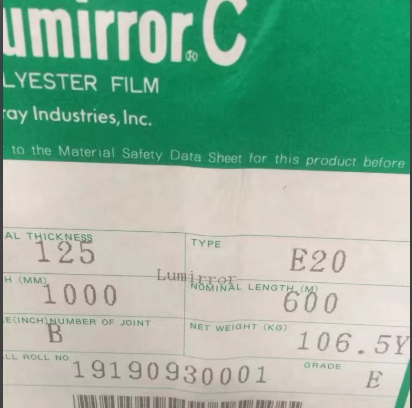Obrázek 4: Lehký stínění bílá stupně polyesterová film lumirror E20
