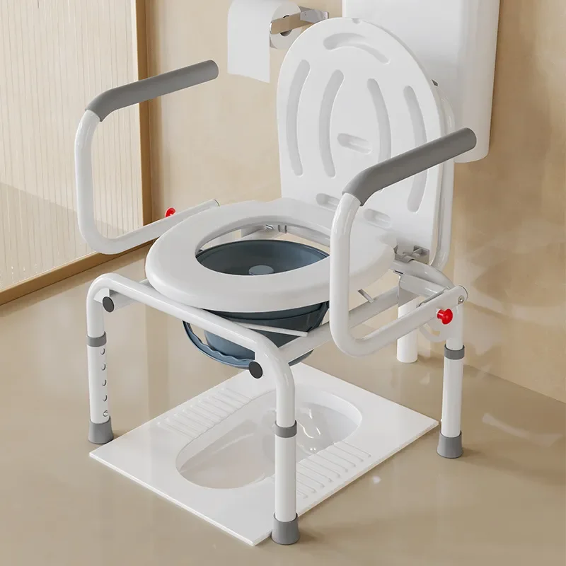 Adjustable Elderly Bath Chair with Removable Armrests Non Slip Safety Seat for Seniors Bathroom Shower Stool Lift Aid Home