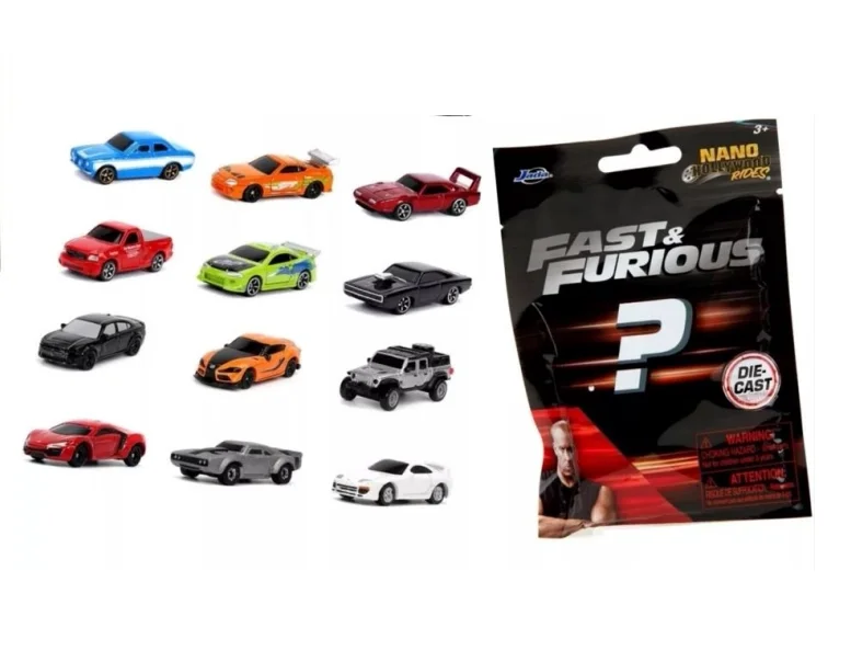 Jada Nano 1.65-inch Fast & Furious Mini Car Die-Cast Mystery Blind Bag Gifts Toy Model Anime Figures Collect view 4