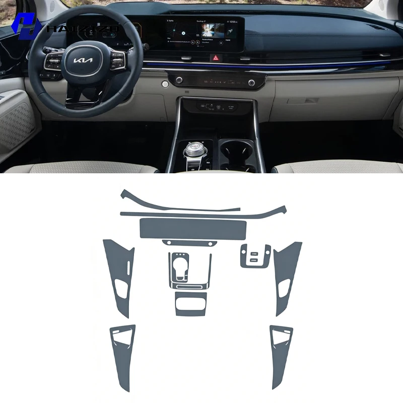 For Kia Carnival 2025  Automotive interior center console protection sticker LCD display matte TPU protective film refit PPF