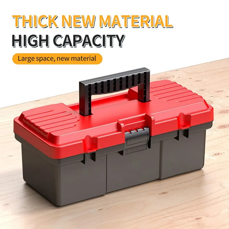 13inch Double Layer Household Tool Box Organizer Case Multifunction Hardware Tool Storage Box Plastic Electrician Toolbox