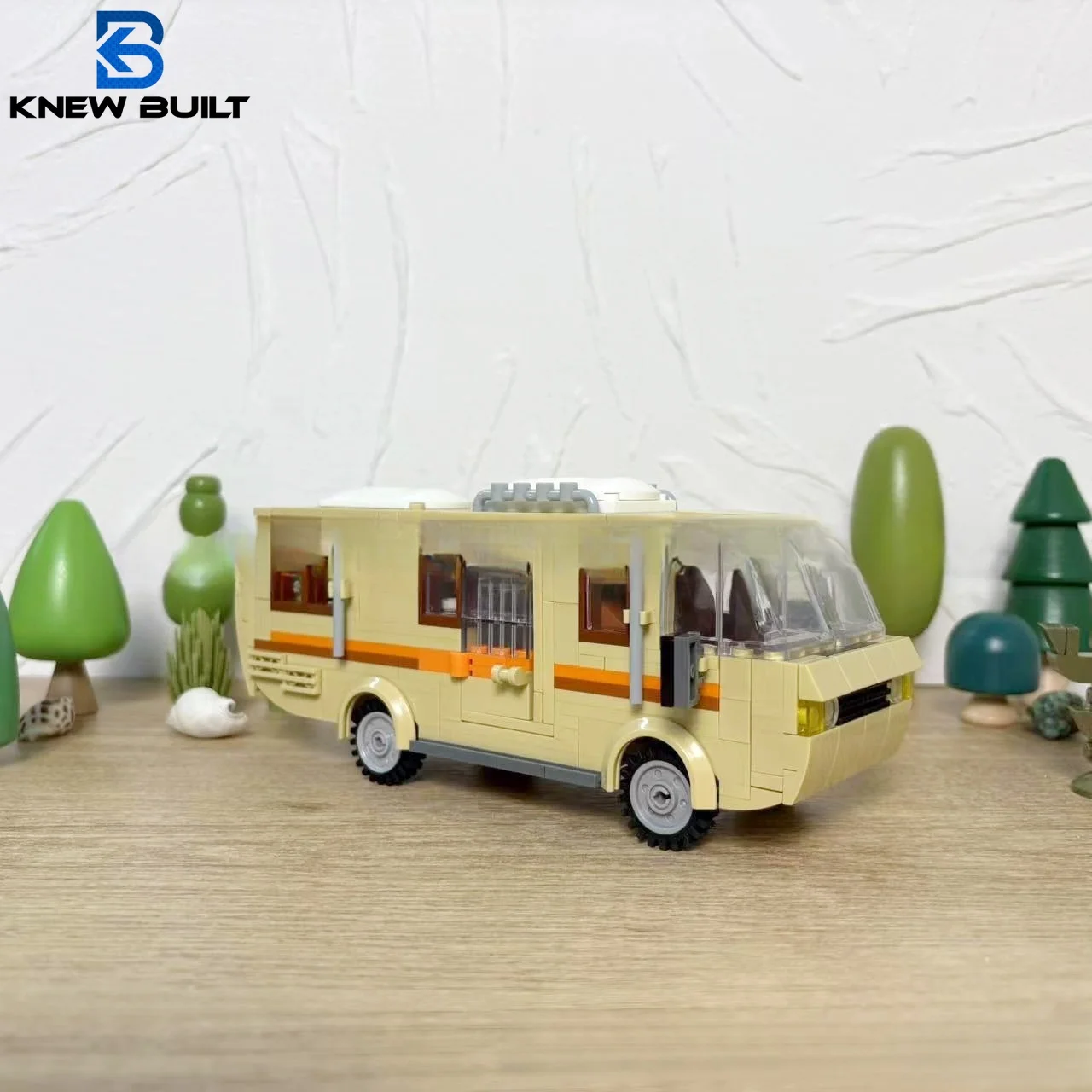 

KNEW BUILT Bus Car Building Block Toy-Ideal for Festival Gifts,with Free DIY Assembly and Educational Benefits,Boys' Favorite