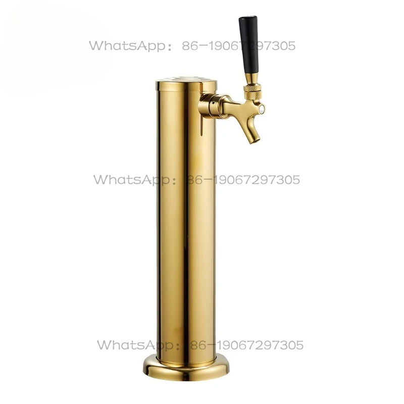 Single Faucet Stainless Steel Draft Beer Tower Pillar Dispenser Party Beverage Dispenser