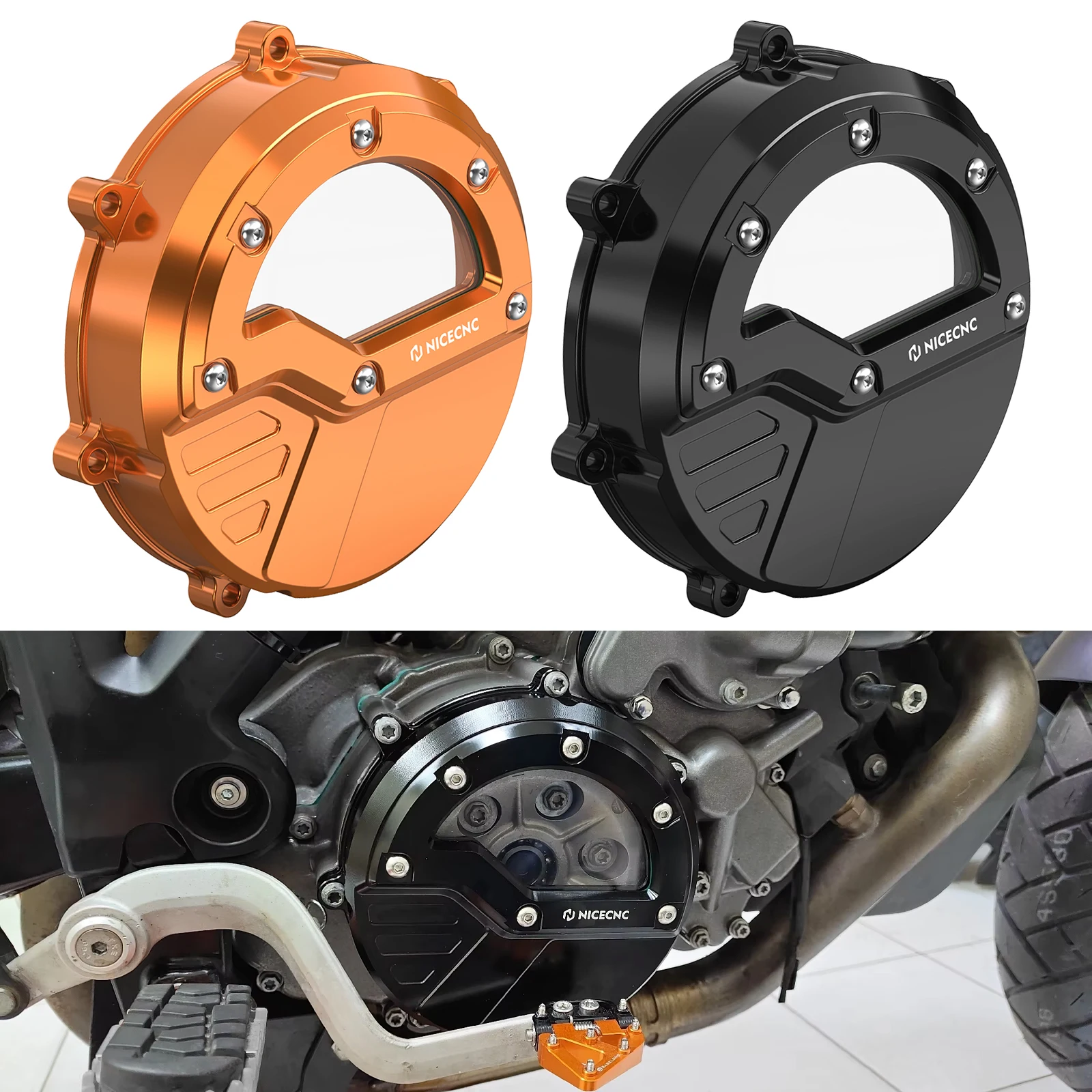 Motorcycle Transparent Clutch Cover for KTM 990 SMR SMT 990 LC8 Adventure 950 Supermoto 990 Super Duke/R 990 Adventure/S/R Baja