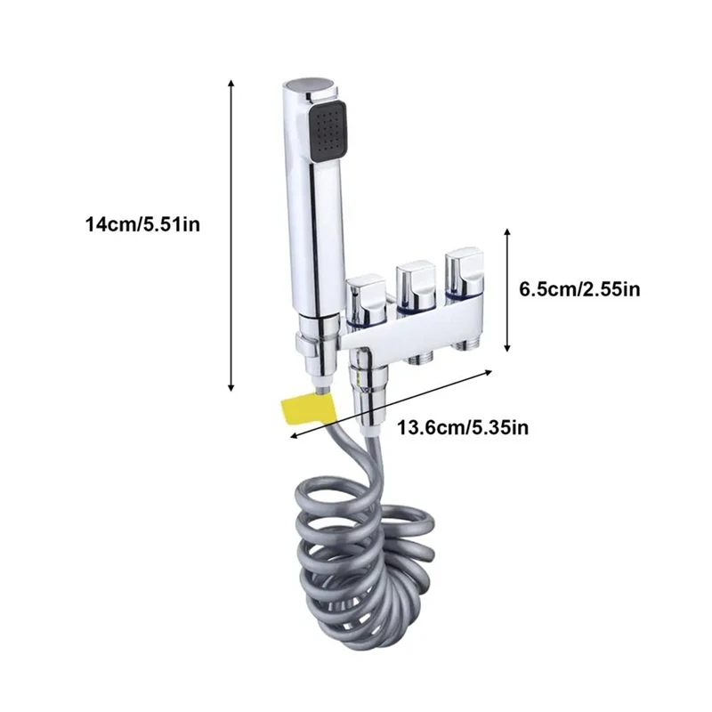 Multifuncional Bidé Pulverizador para WC, Sprays Mangueiras Kit, Fácil de Instalar, Água Ajustável