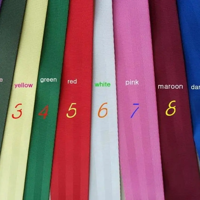 15 meter Roll Seat Belt Webbing Safety Strap11 Colors  48mm Wide 5 Bars