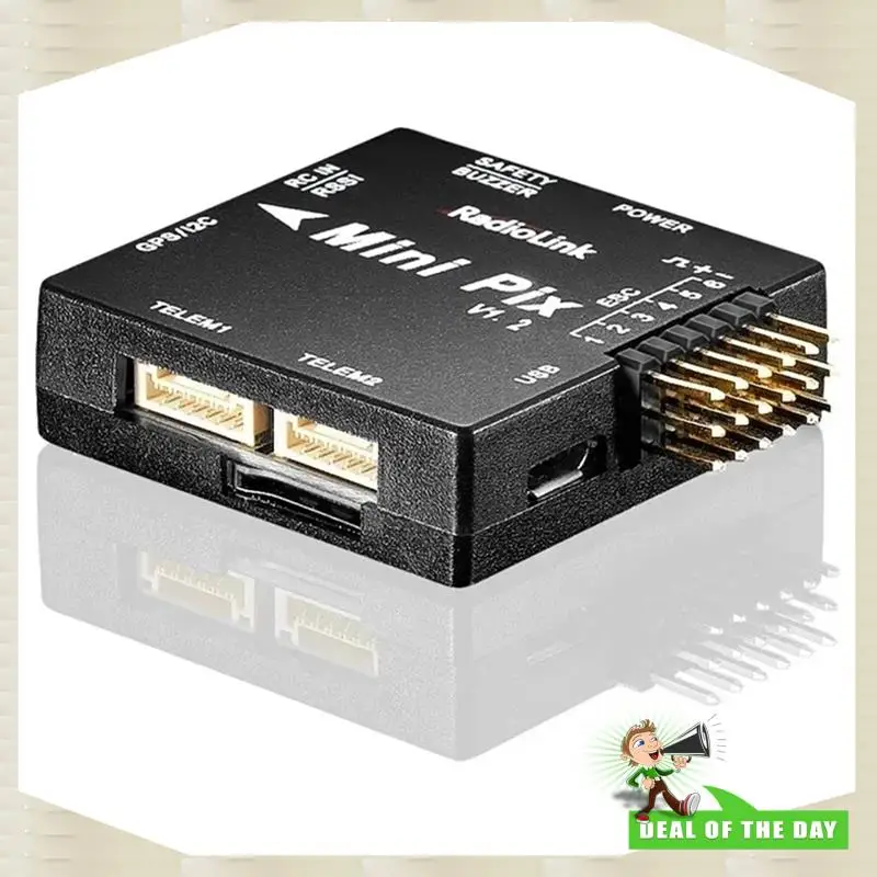تسليم 24 ساعة Radiolink Mini Pix V1.2 APM وحدة تحكم في الطيران لطائرة بدون طيار FPV إطار رباعي مدمج، تصميم عالي الأداء