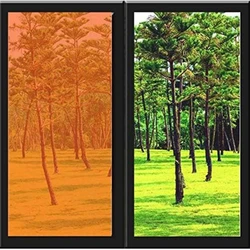 Orange Window Film Translucent Transparent Self Adhesive DIY Christmas Party Building Home Colorful Decoration Stickers