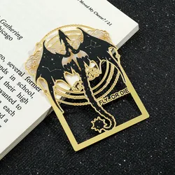Free Flight Black Dragon Bookmark Anime Metal Bookmarks Stationery for Book Lovers Reading Markers for Men Women Teachers
