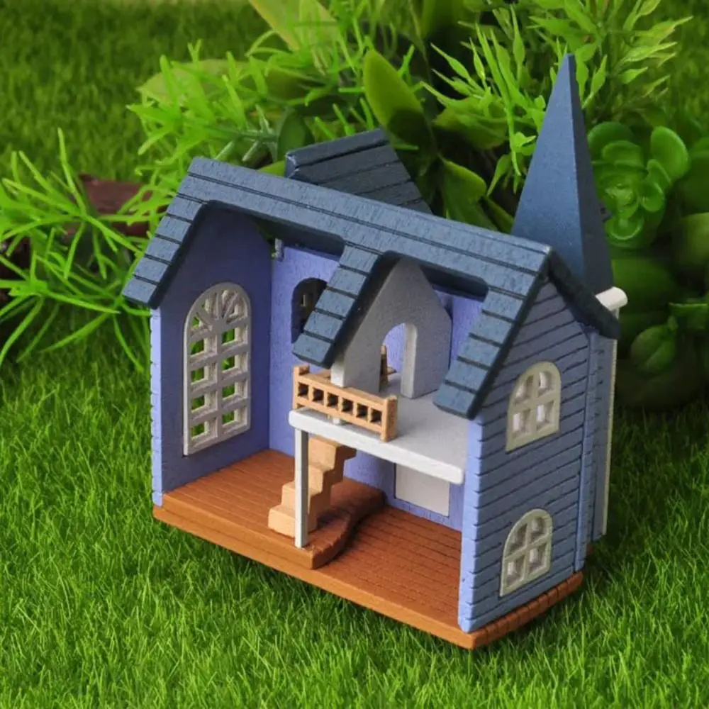 Fairytale Town House Diy Mini Wooden Dolls Miniature Accessories Handicraft Building Assemble Toy Crafts Furniture Kits