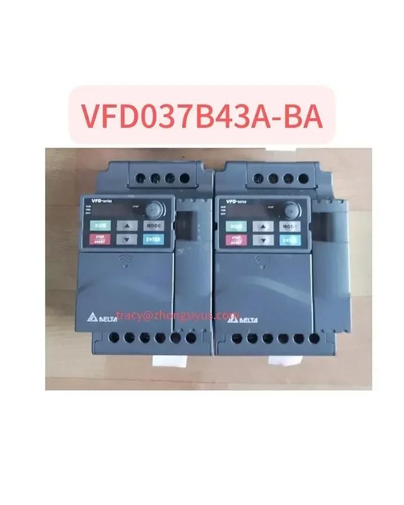 Used frequency converter 3.7kw three phase input VFD037B43A-BA tested OK, in stock