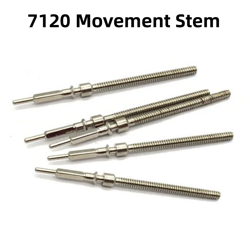 1/2/5/10Pcs Watch Movement Stems for 7120 Movement Winding Stems Six-hand Mechanical Watch Parts