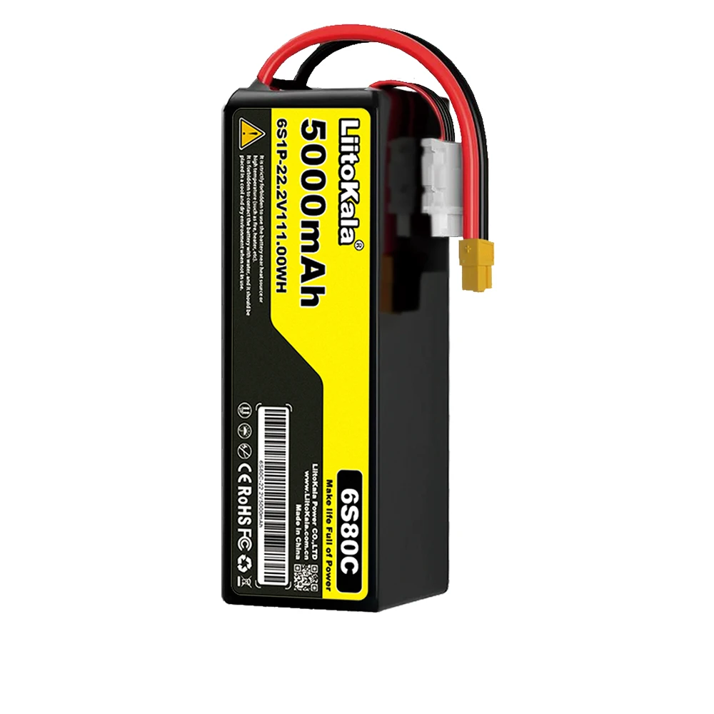 Liitokala FPV DRONE CAR SHIP helicóptero 22V 100C 80C 75C 60C 50C 30C 22AH 16AH 12AH 10AH 7800MAH 6000MAH 4200MAH BATERIA