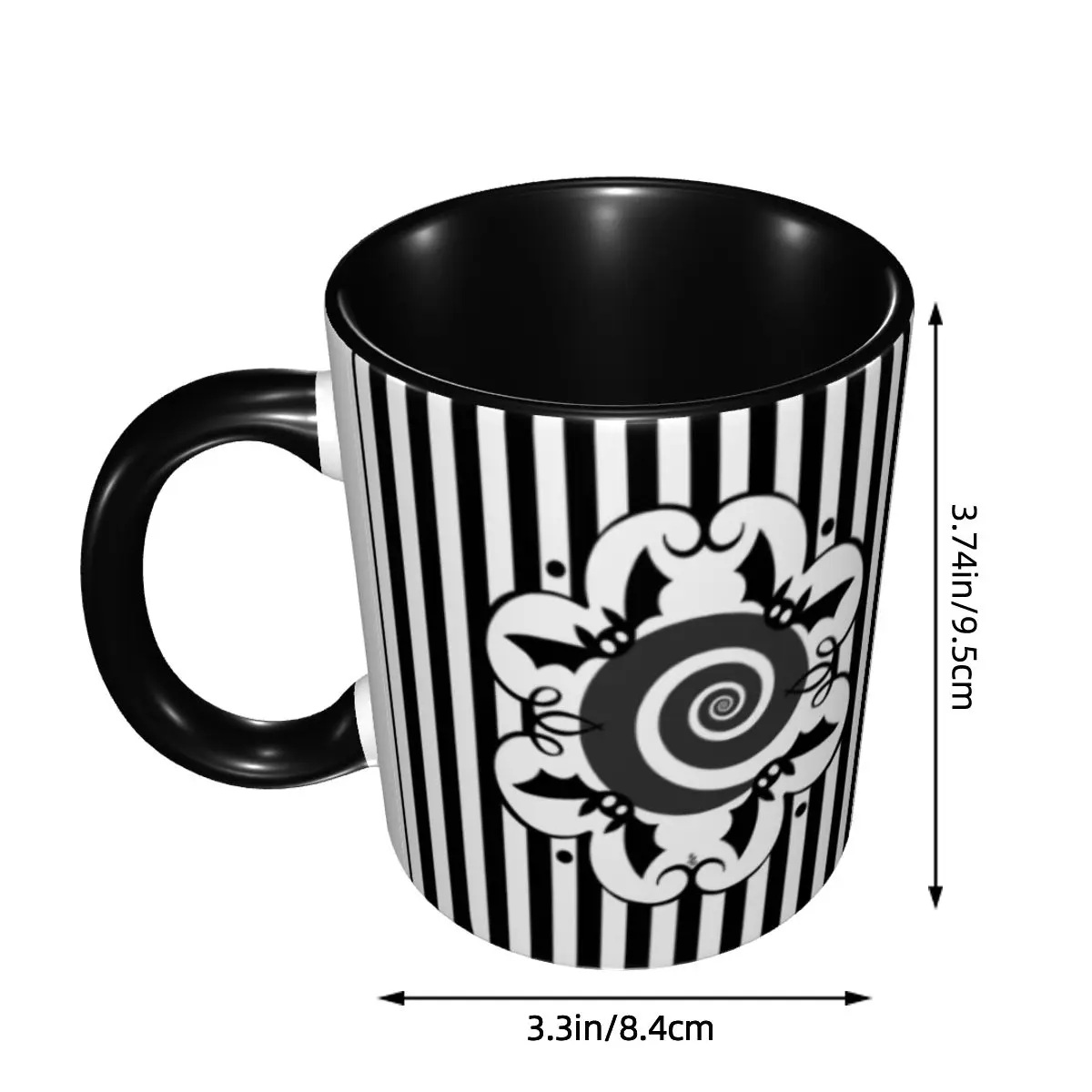 Witch Halloween Spooky Ghosts Bats Coffee Mug DIY Custom Ceramic Mug Cup Creative Present