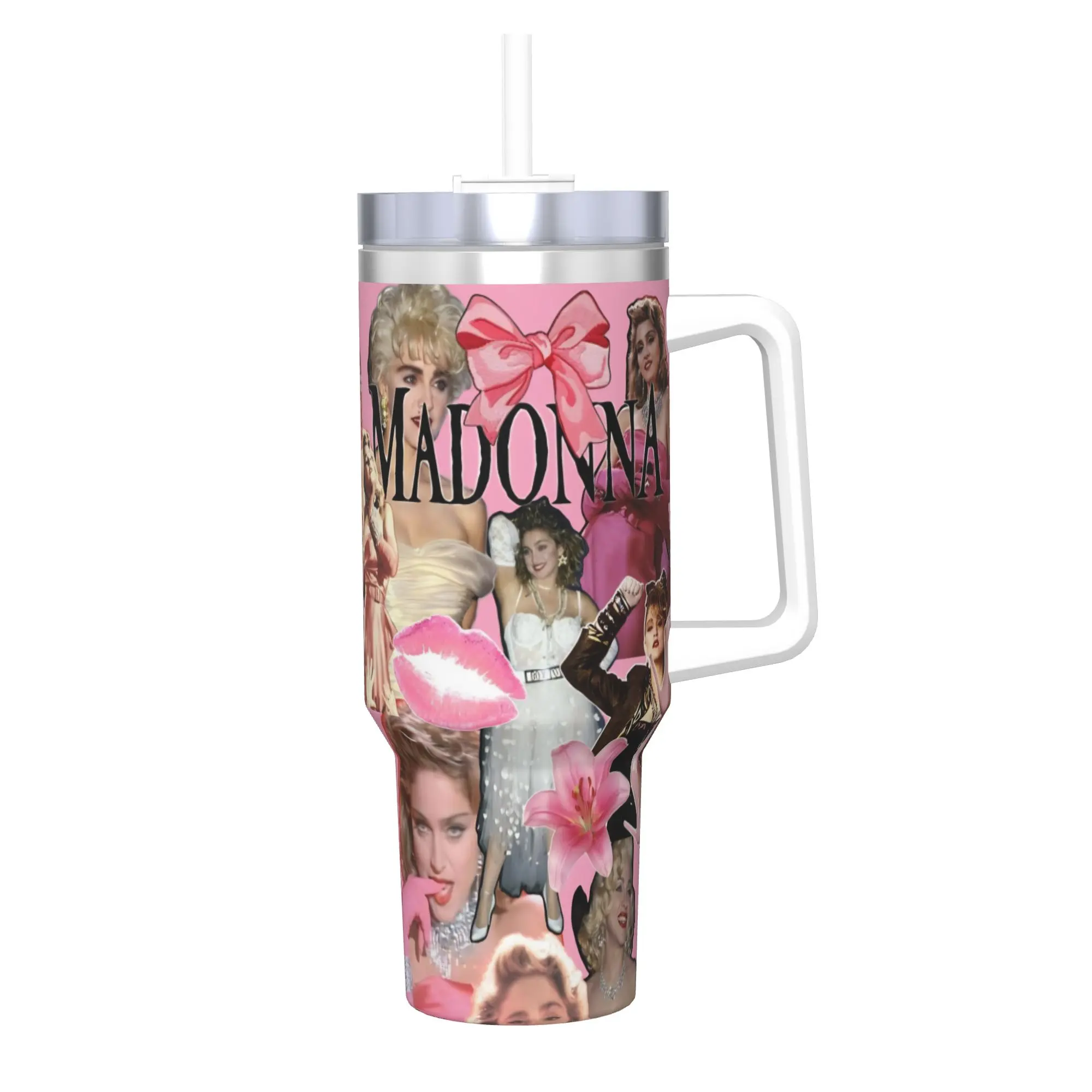 M-Madonnas Confessions II 40oz Tumbler Stainless Steel Double Wall Vacuum Insulated  Tumblers Cup With Straw