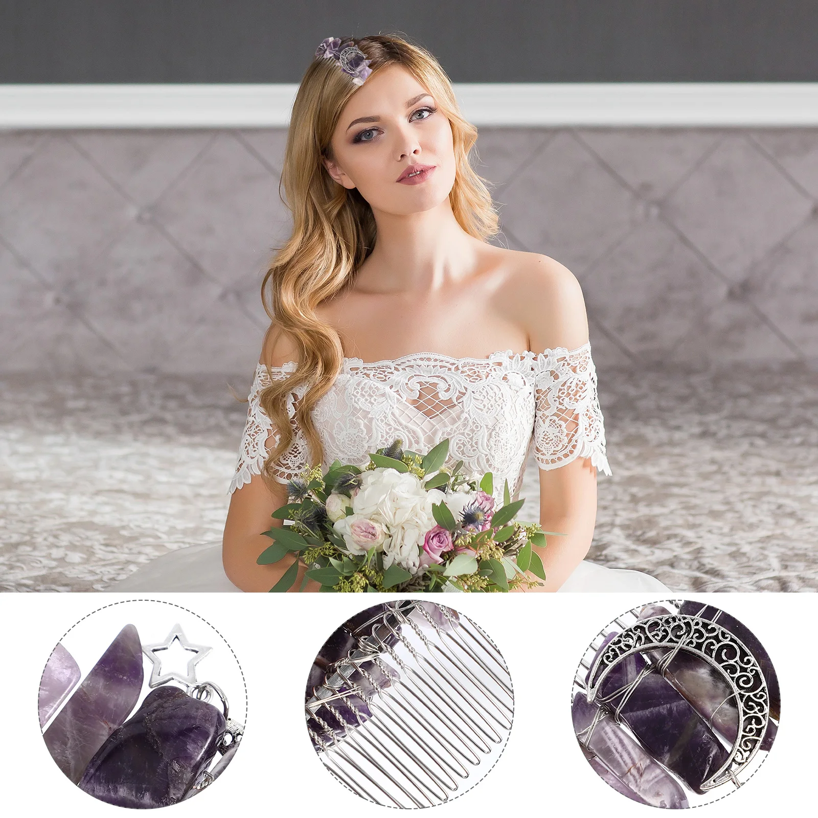 

Crystal Hair Elegant Women Women Headdress For Wedding Party Chic Hair Accessories Star Headdress