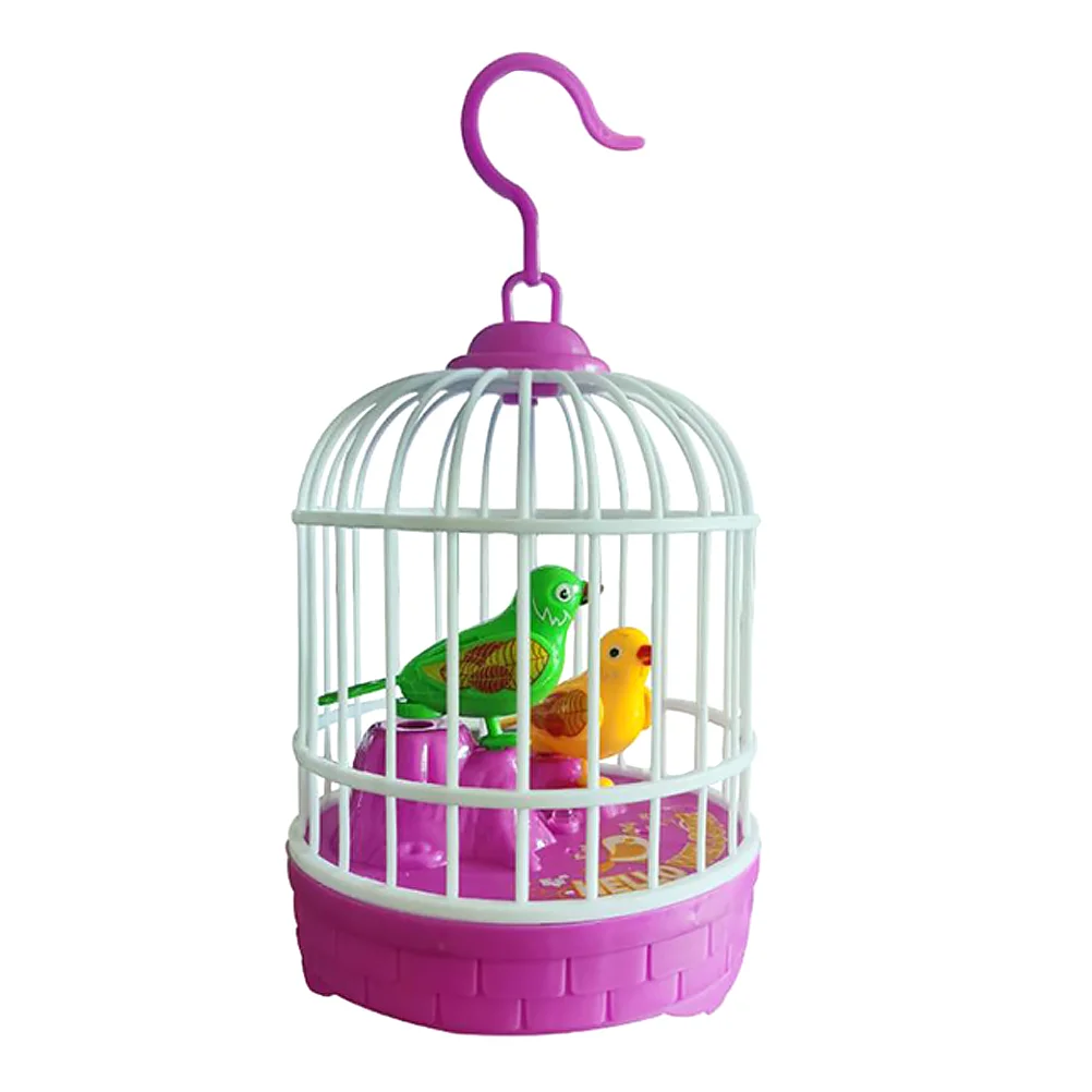 Birdcage Luminous Simulation Child Children’s Toys Childrens Electronic Components ( Not Included) Singing