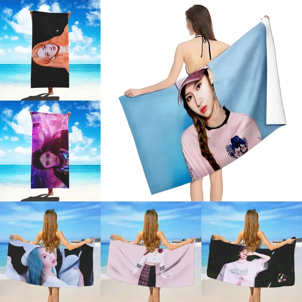 Latest Kpop Loona Beach Towel Microfiber Sand Free Quick Dry Soft Sandproof Pool Towels Gift for Women Travel Gym Shower Camping