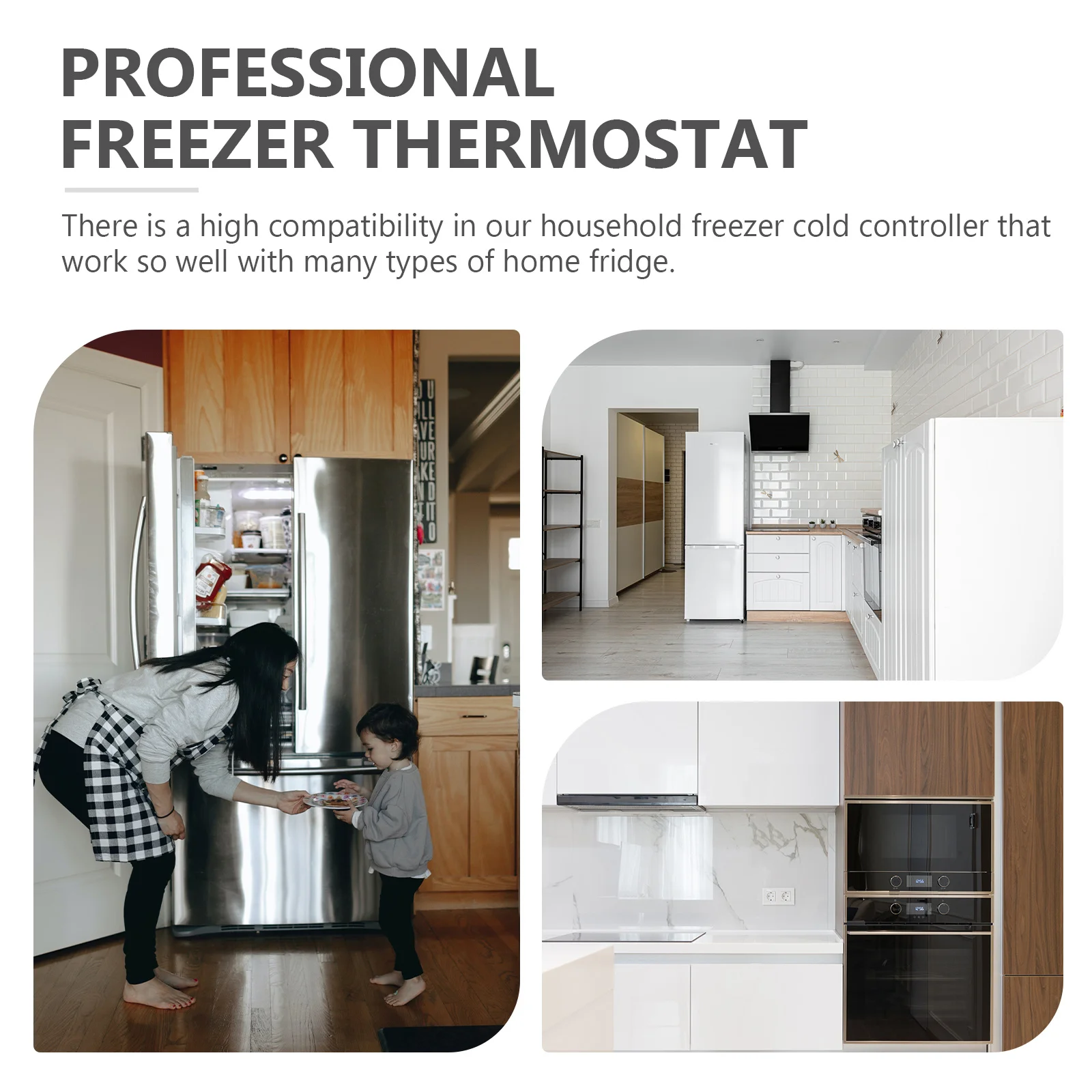 

Digital Temperature Controller 12V Waterproof Sensor High Precision Display for Home Office Store Indoor Temperature Control