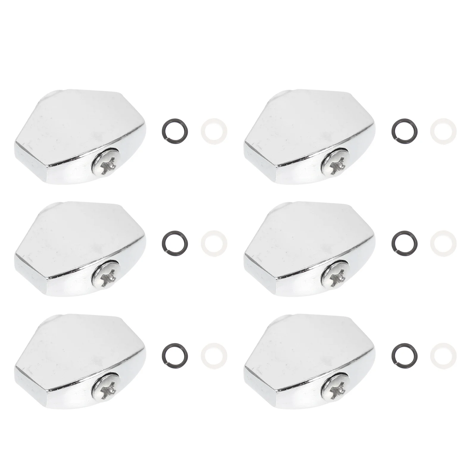 

6Sets Metal Guitar Tuning Knobs Zinc Alloy Durable String Caps Professional Guitar Accessories Accurate Tuning Handles