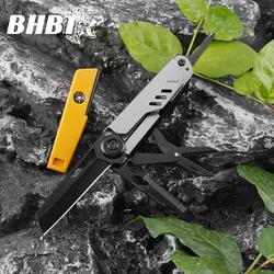 BHBT Multifunctional Knife Outdoor Home Portable Outdoor Survival Folding Knife Screwdriver Hand Tool Car Emergency Tool