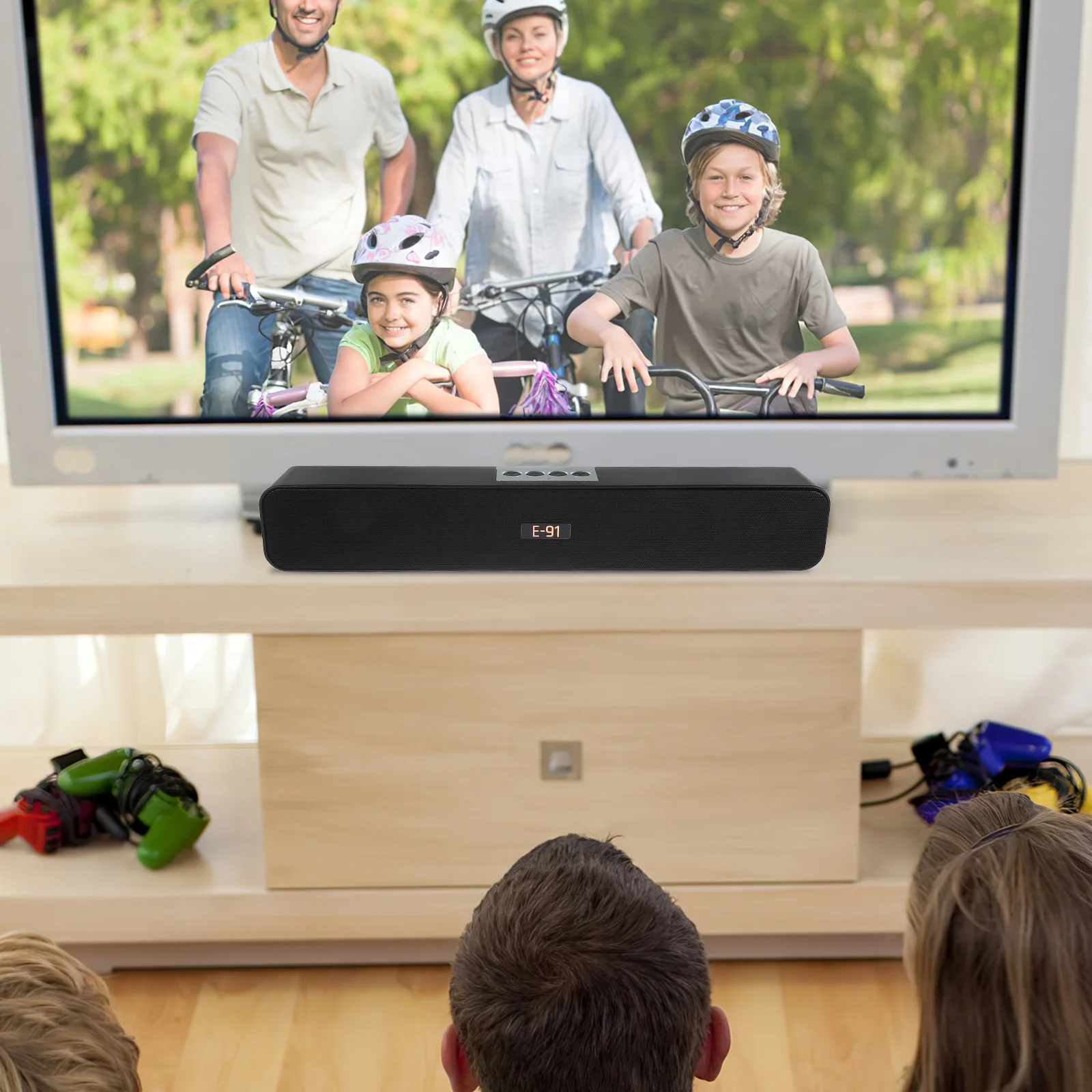 

Wireless Soundbox Speaker 10W Rechargeable Dual Magnetic Circuit Dual Connection Clear Stereo Soundbar