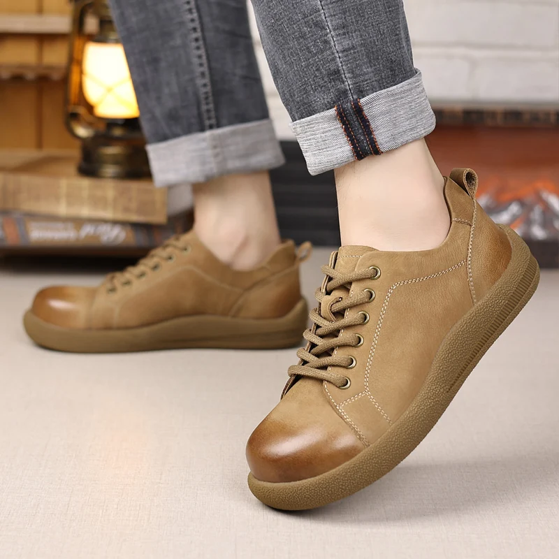メンズカジュアルシューズ高品質本革スタイルオフィスまたはレジャービジネスアウトドア若者向け日常売れ筋シューズ新品