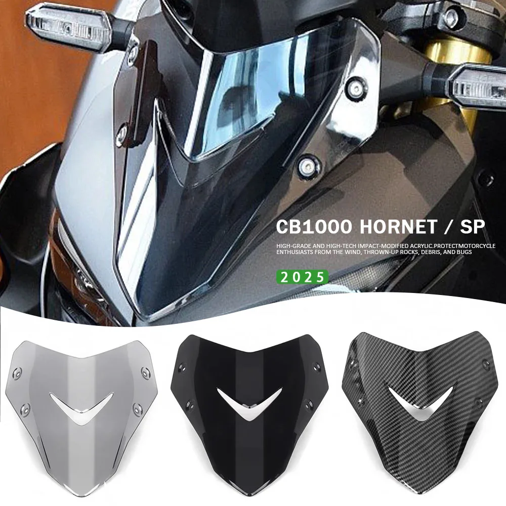 

New Motorcycle Windscreen Windshield Fairing Deflector Cover Wind Deflector Visor For Honda CB 1000 CB1000 HORNET SP 2025